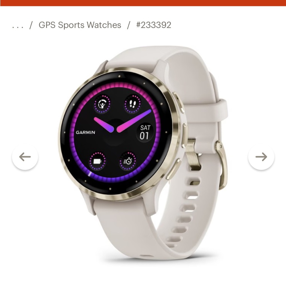 Garmin Venu 3S in gold